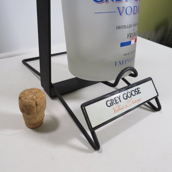 Grey Goose Vodka 1.75 Liter Bottle + Rare Display Stand Dispenser - Picture 5 of 15